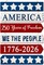 250th Anniversary America Door Sign - 1776-2026 Commemorative 4th of July Wood Hanging Decor - Large Rustic Red, White, and Blue Patriotic Wreath for Front Door, Porch, and Home